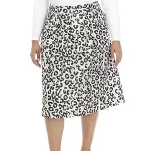 Crown and Ivy Leopard Skirt